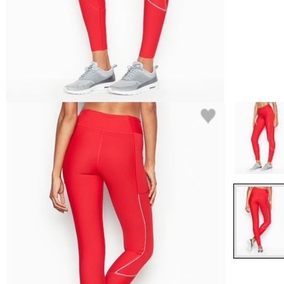 Victoria's Secret Pants - Victoria Sport Knockout Bright Red Leggings